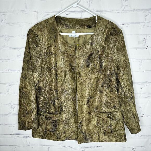 Dress Barn size 18/20 gold jacket - Picture 1 of 6